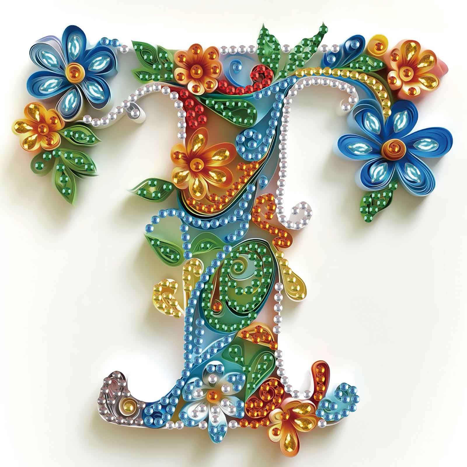 Art Craft Letter T - Special Shaped Diamond Art painting Kits,The