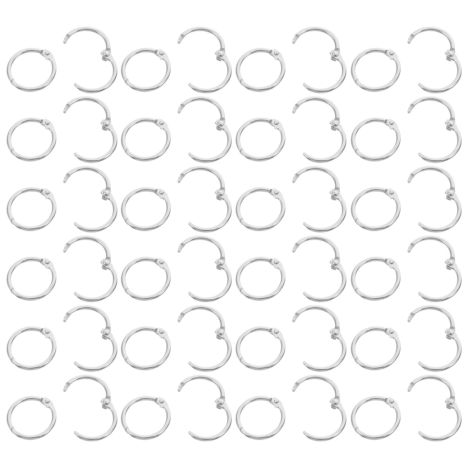 Art Craft Books - 100Pcs 20Mm Book Rings Reusable Metal