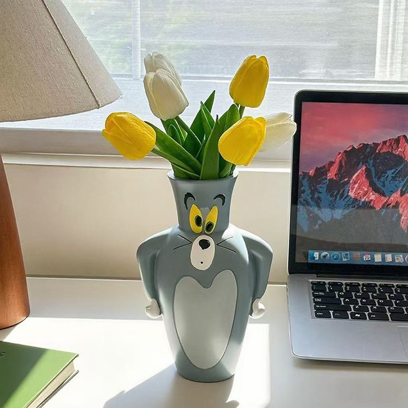 Art Craft Vase - Cartoon Tom New and Jerry New