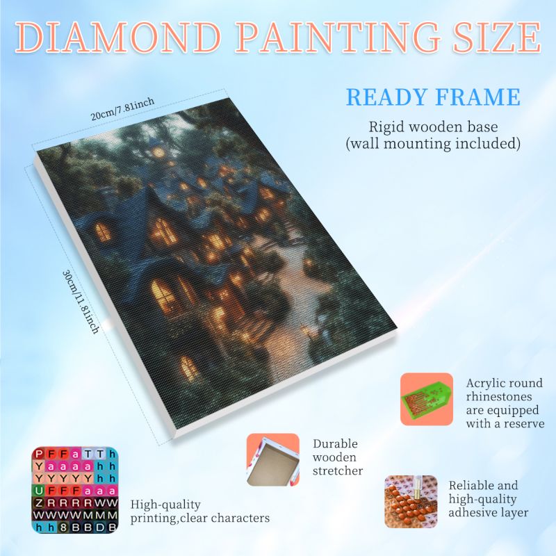 RUOPOTY Framed House 5d Diamon - огляд і ціна Art Craft Room