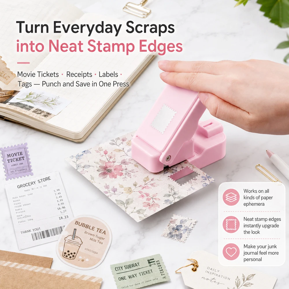 Postage Stamp Edge Paper Punch - огляд і ціна Art Craft Material