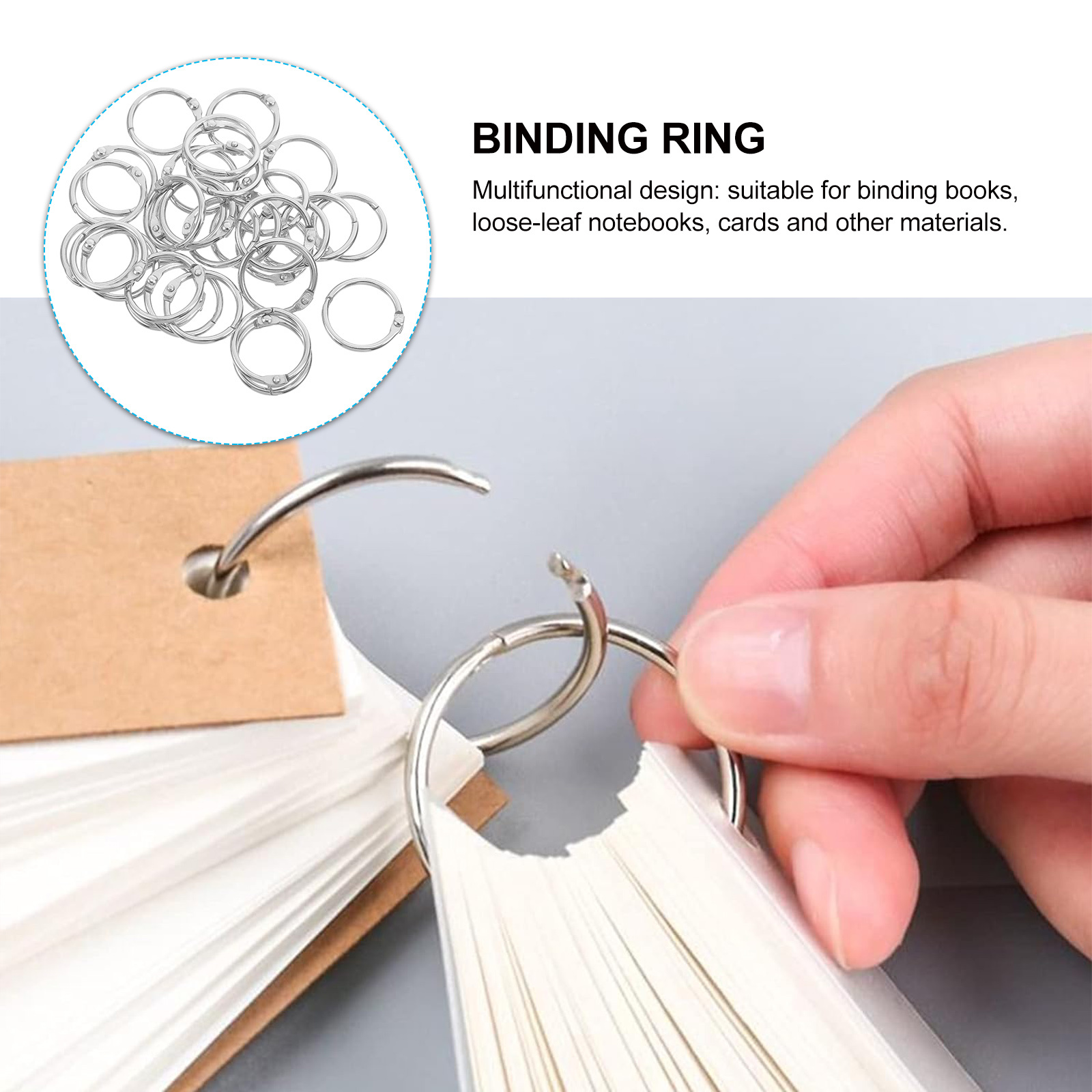 100Pcs 20Mm Book Rings Reusabl - огляд і ціна Art Craft Books