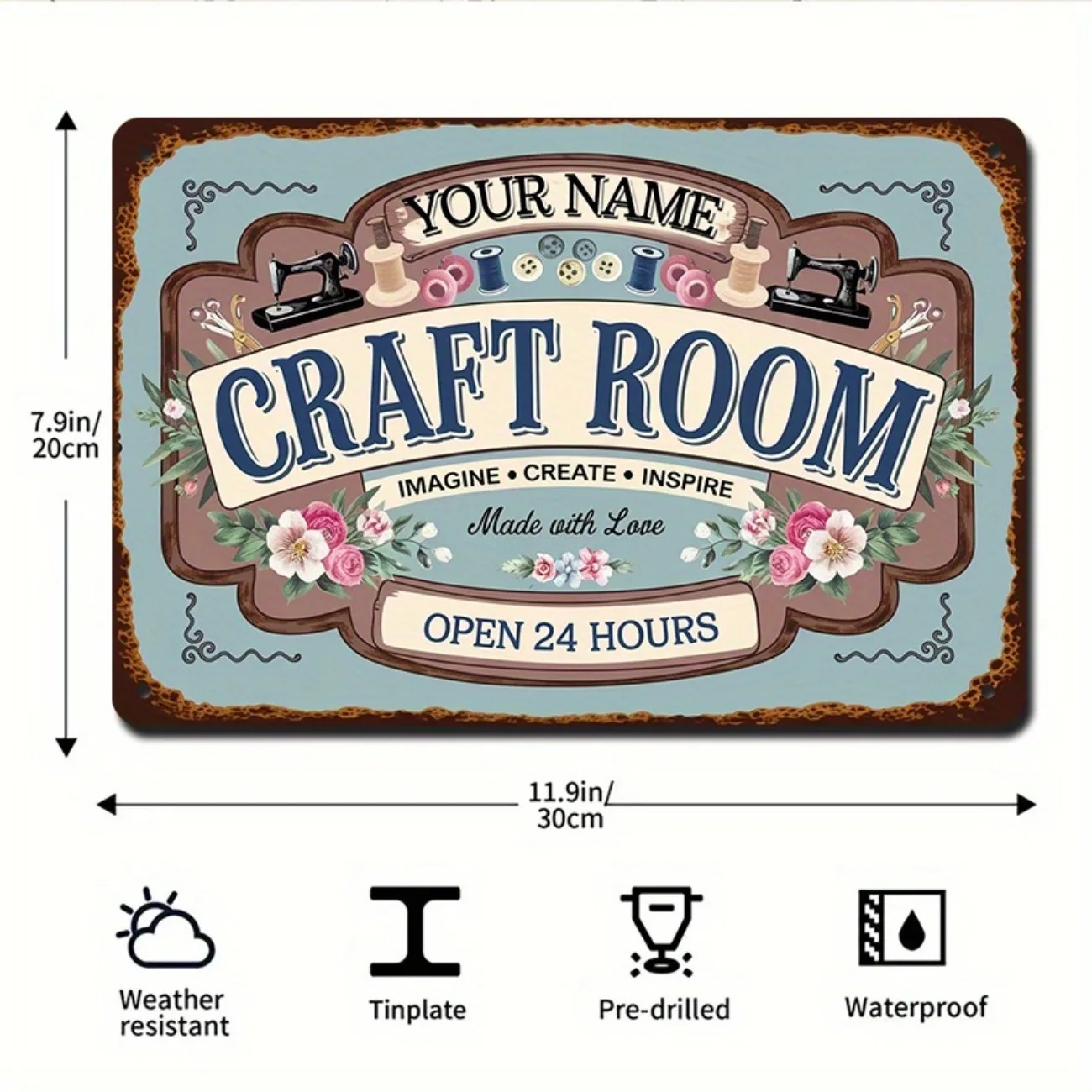 Custom Name Metal Craft Room S - огляд і ціна Art Craft Room