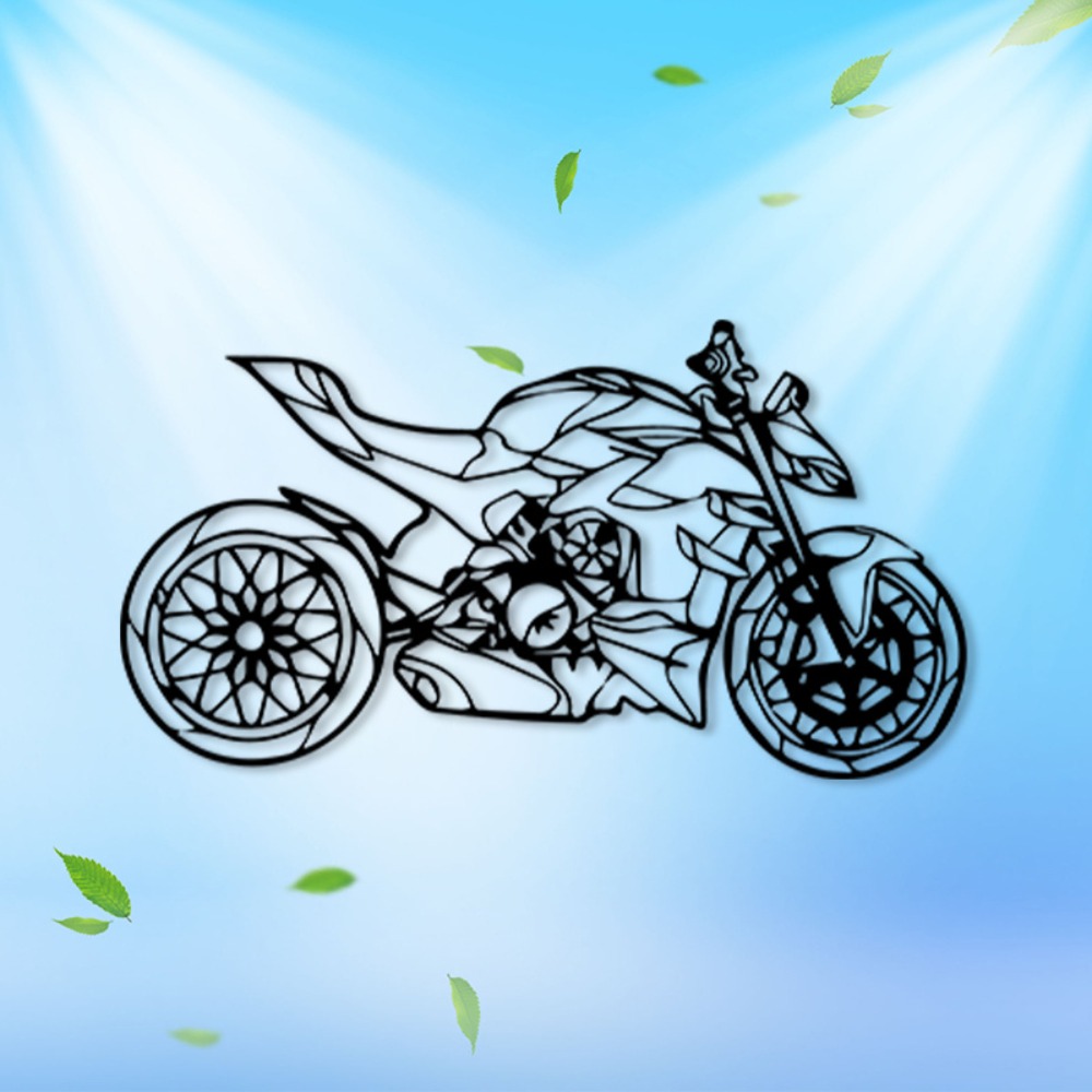 Brand Metal Motorcycle Wall Ar - огляд і ціна Art Craft Room