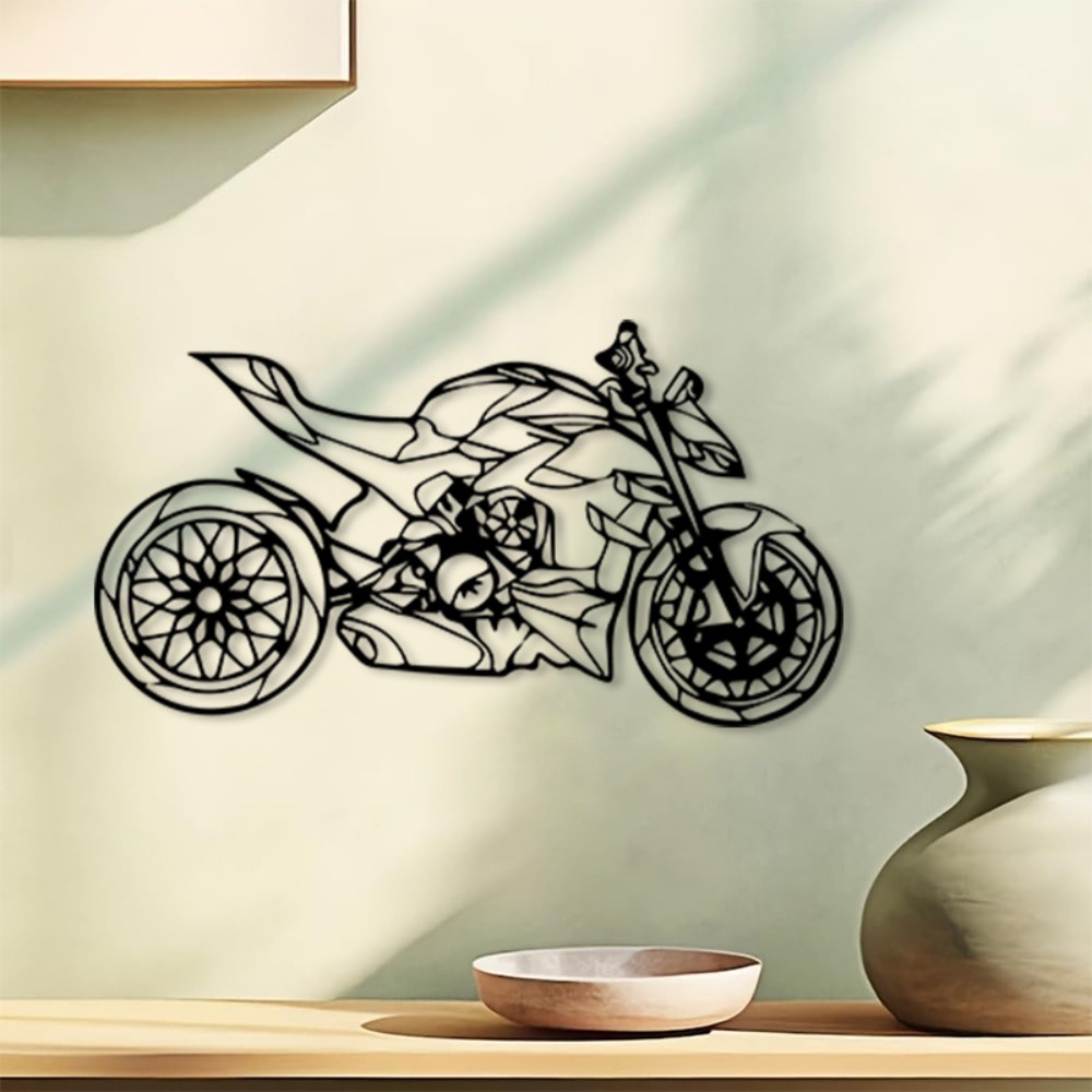 Brand Metal Motorcycle Wall Ar - огляд і ціна Art Craft Room