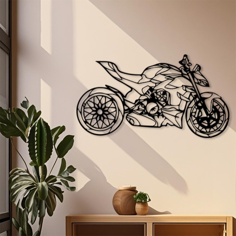 Brand Metal Motorcycle Wall Ar - огляд і ціна Art Craft Room