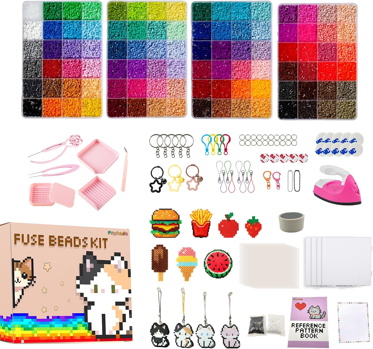 Fuse Beads Kit-Easy DIY-96 Col - огляд і ціна Art Craft Room