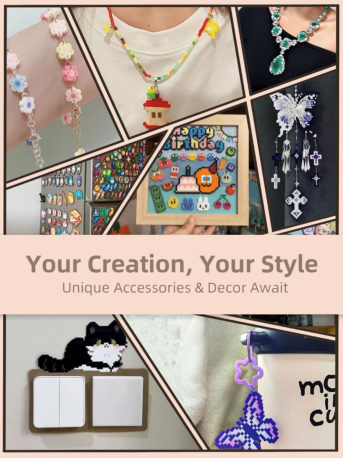 Fuse Beads Kit-Easy DIY-96 Col - огляд і ціна Art Craft Room